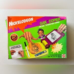Vintage Nickelodeon Gak Copier Complete with Open Box